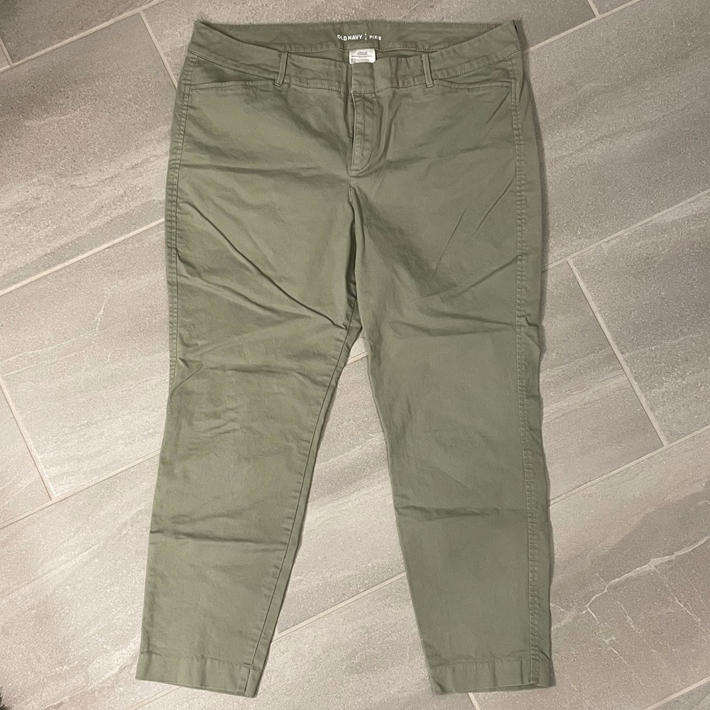 Olive green pixie pants